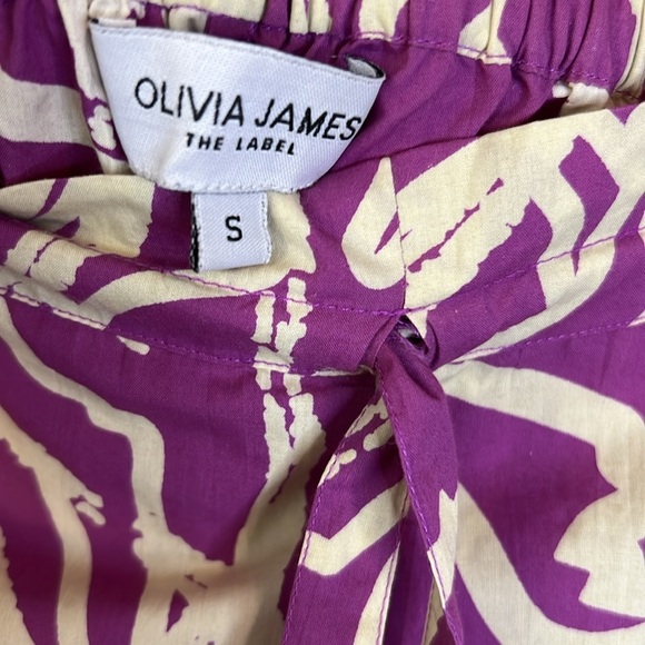 Olivia James The Label Purple Swirl Crop Top And Pant Set Size XS/S - Picture 8 of 15